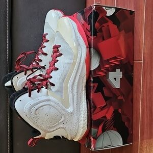 adidas White and Red Athletic Shoes